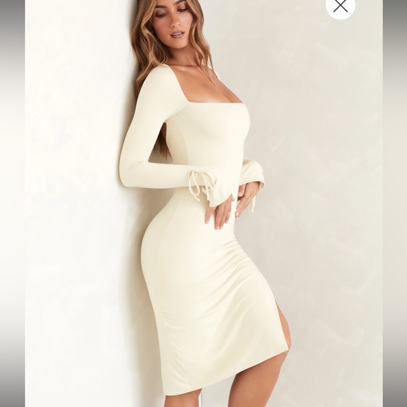 Cream dress like new from oh polly 🤍✨ Worn only once - Picture 7 of 11